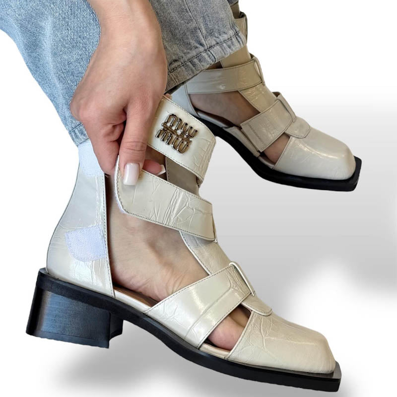 Square Heeled Roman Sandals