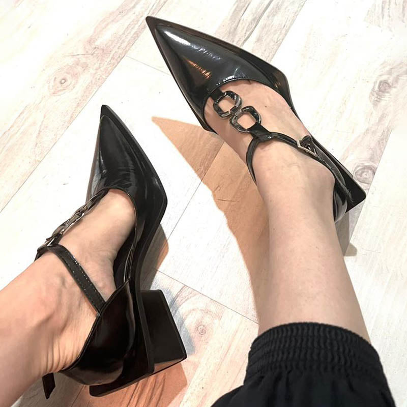 Fashion Pointed Heeled Pumps