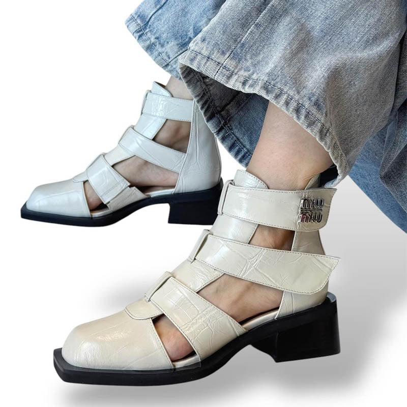 Square Heeled Roman Sandals