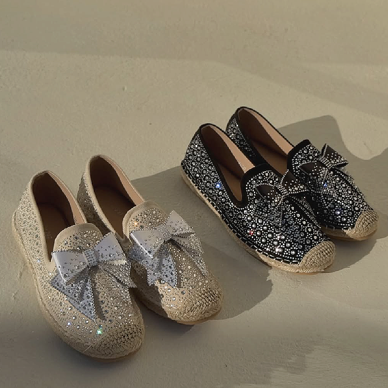 Bowknot Rhinestone Fashion Casual Shoes