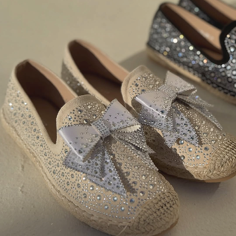 Bowknot Rhinestone Fashion Casual Shoes